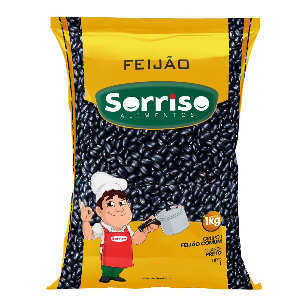 FEIJAO PRETO SORRISO - 1KG