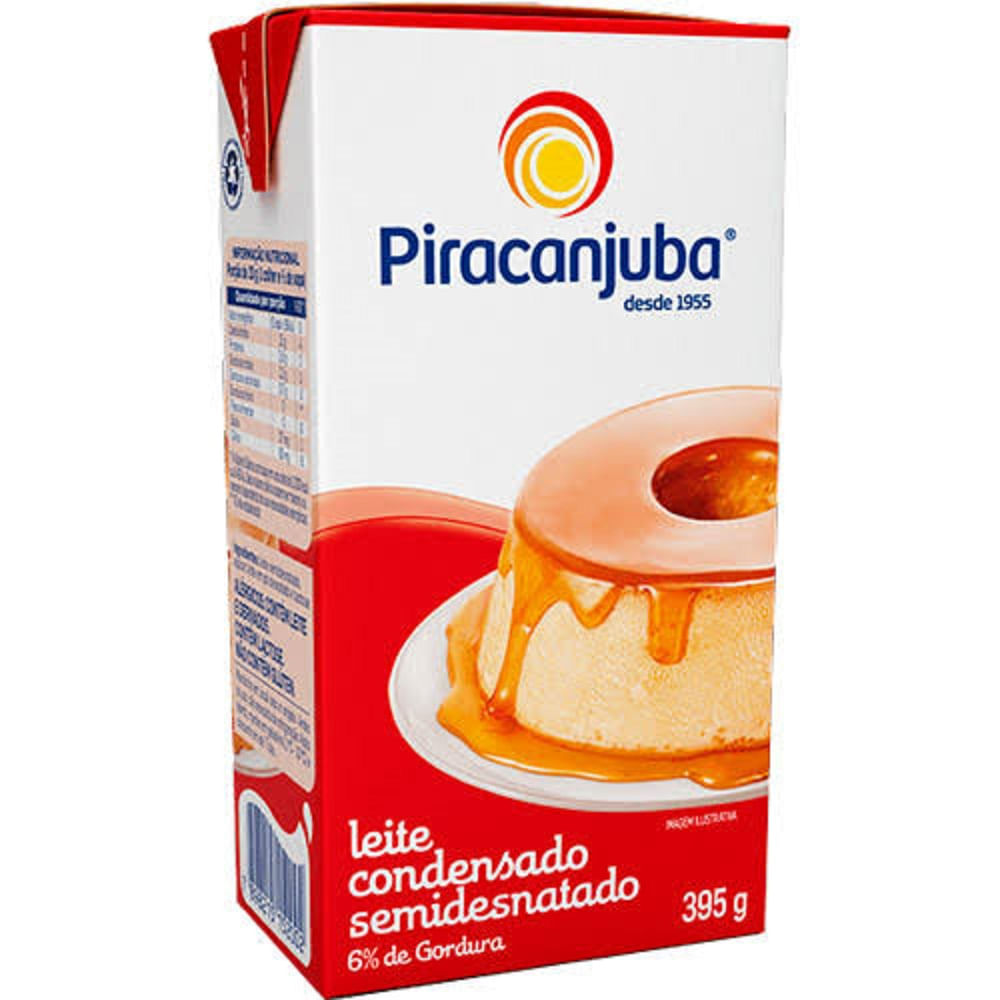 Leite condensado piracanjuba semi desnata...