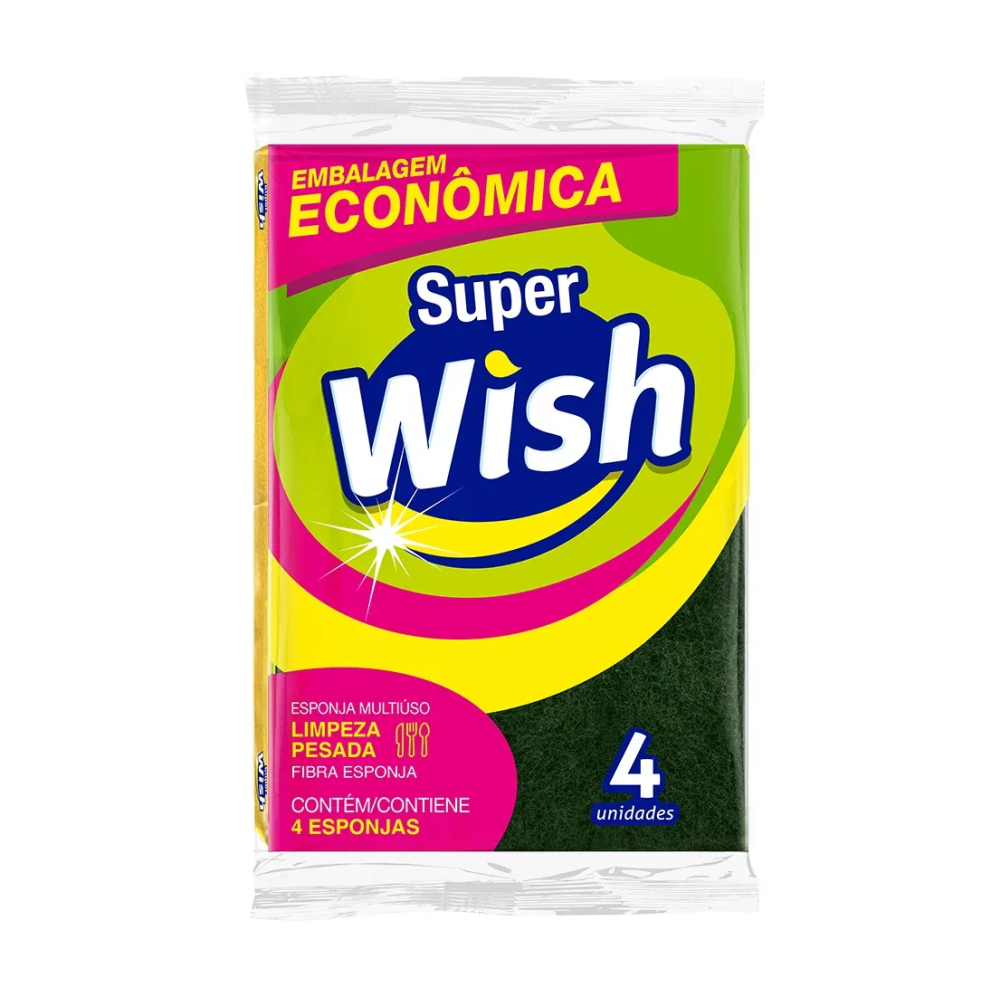 ESPONJA LIMPPANO MULT ECON SUP WISH 1X4U