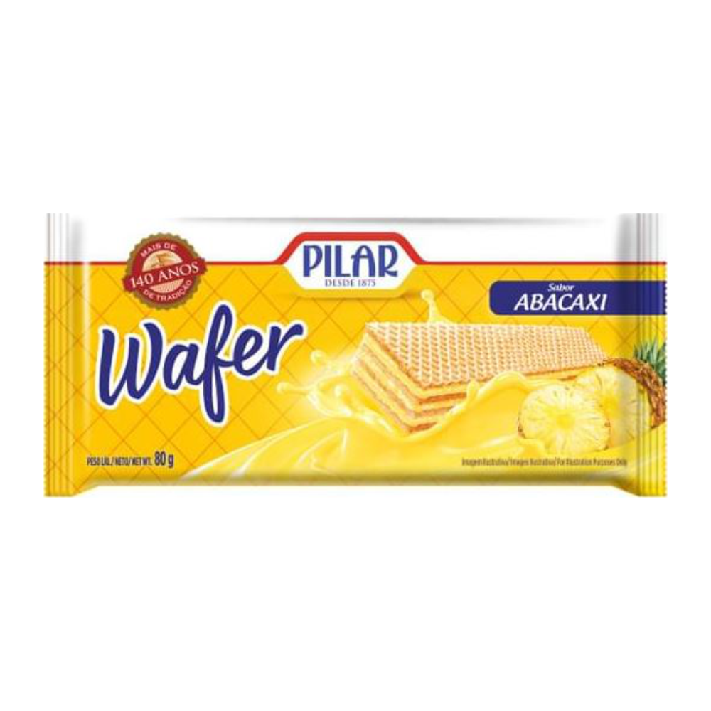 BISC WAFER PILAR ABACAXI 80G