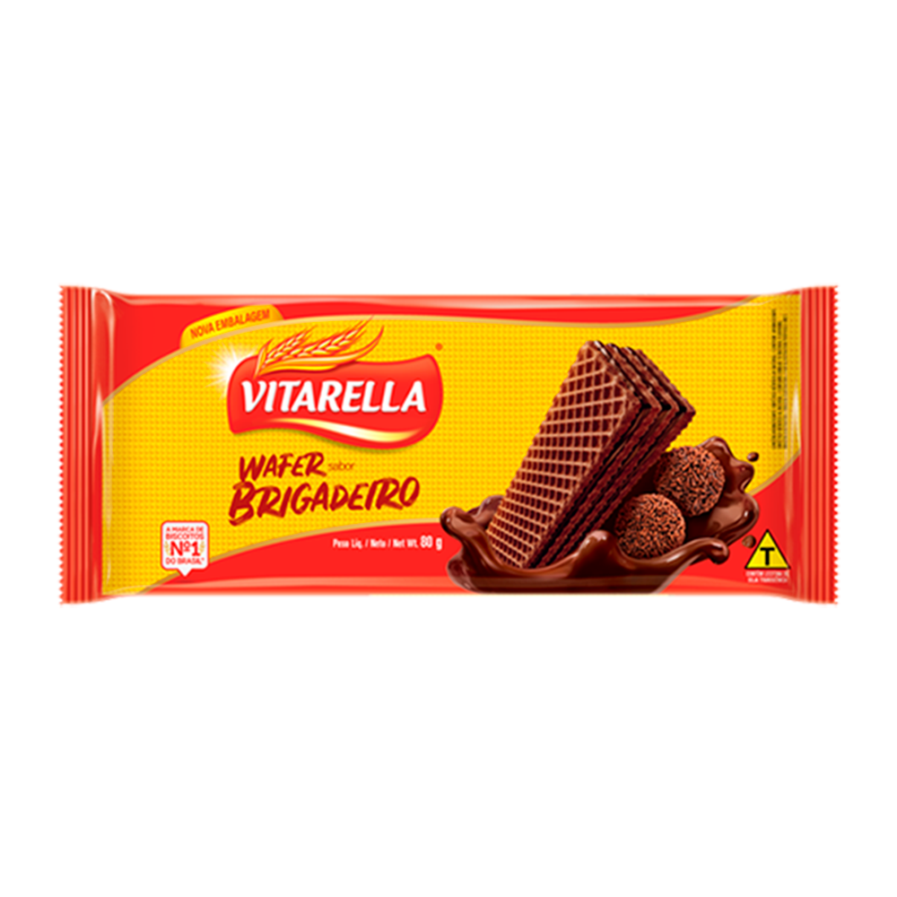 BISC WAFER VITARELLA BRIGADEIRO 80G