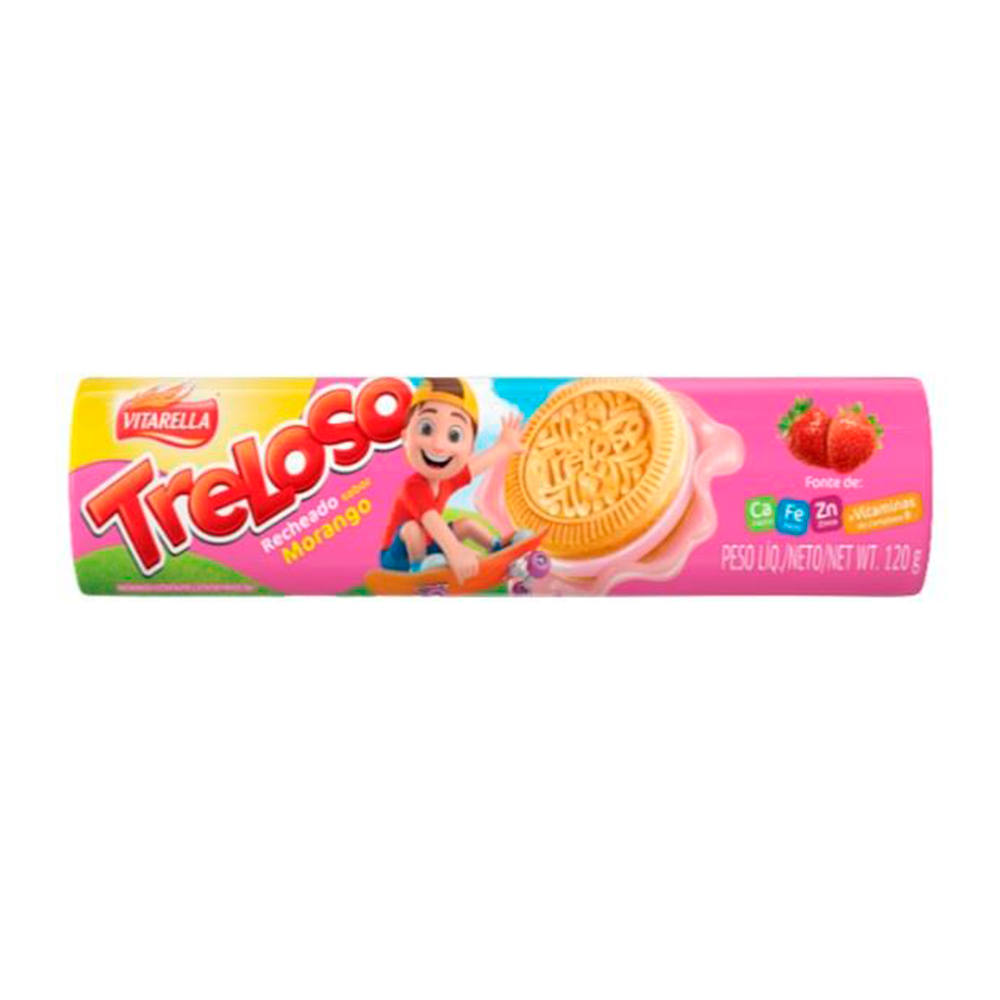 BISC TRELOSO MORANGO 120G