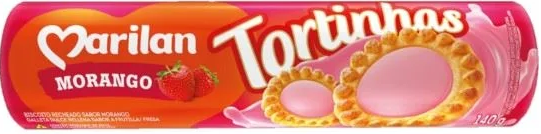 BISC TORTINHA MARILAN MORANGO 140g