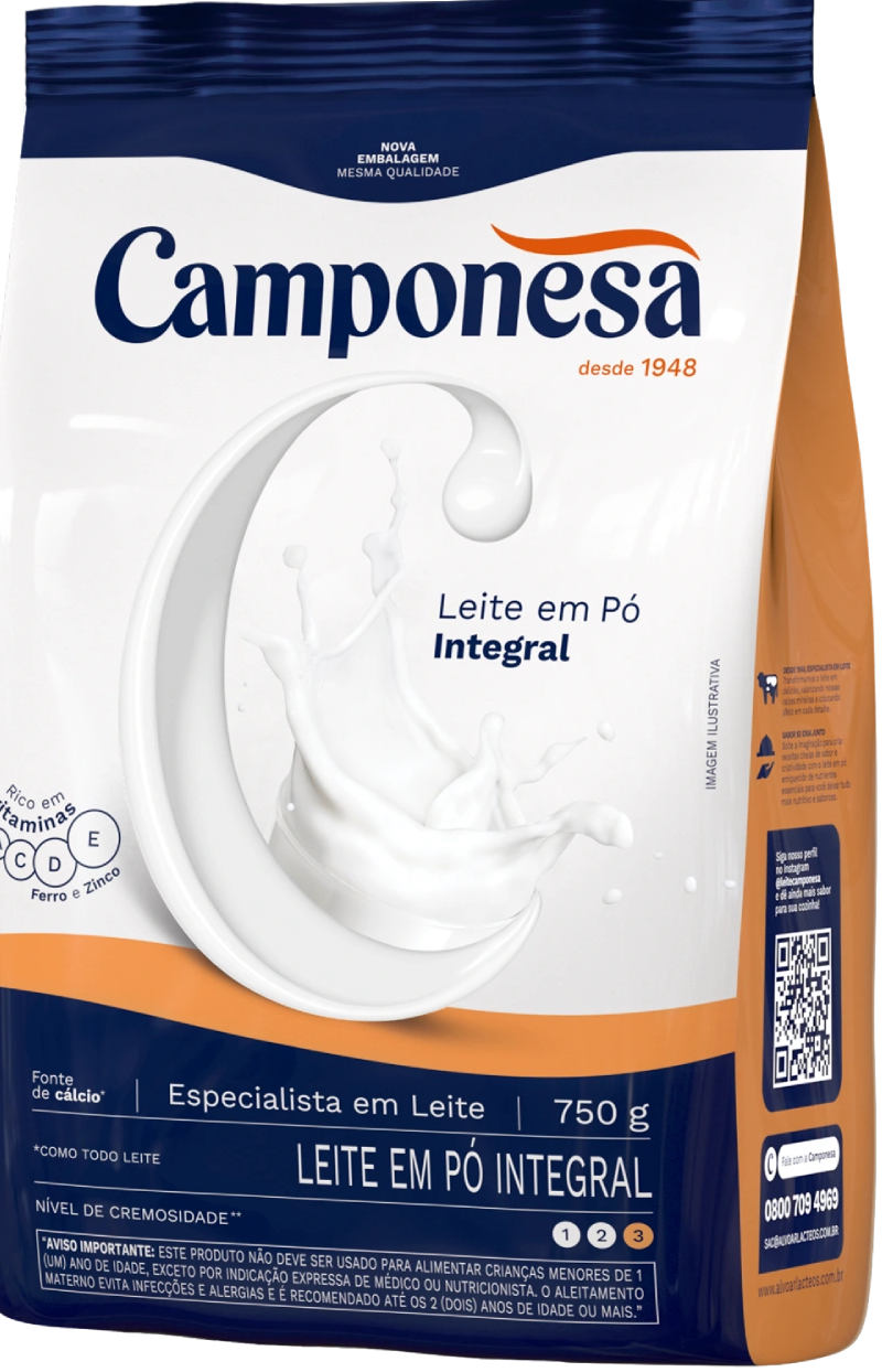 LEITE EM PÓ CAMPONESA  INTE 750g
