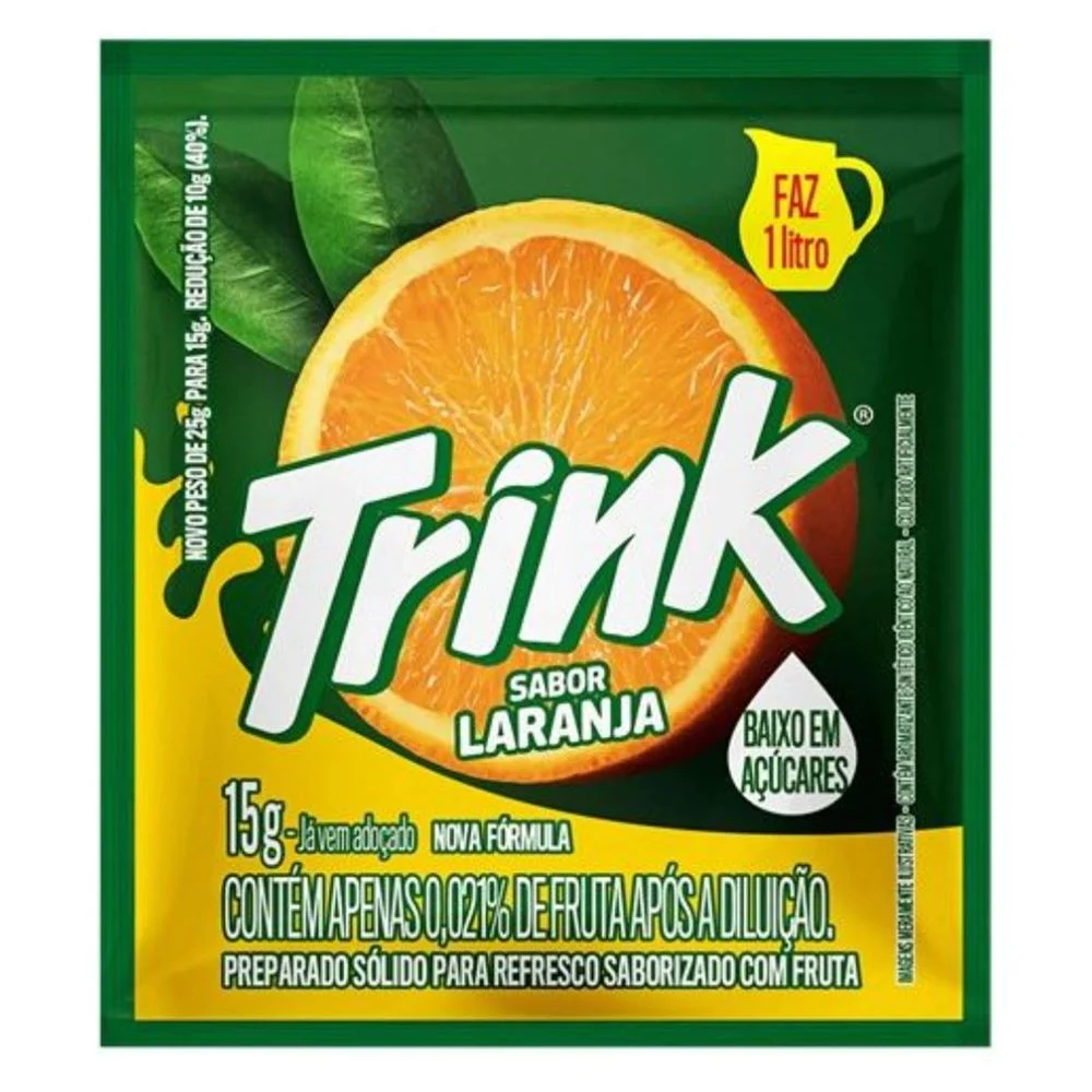 REFRESCO TRINK LARANJA 15g