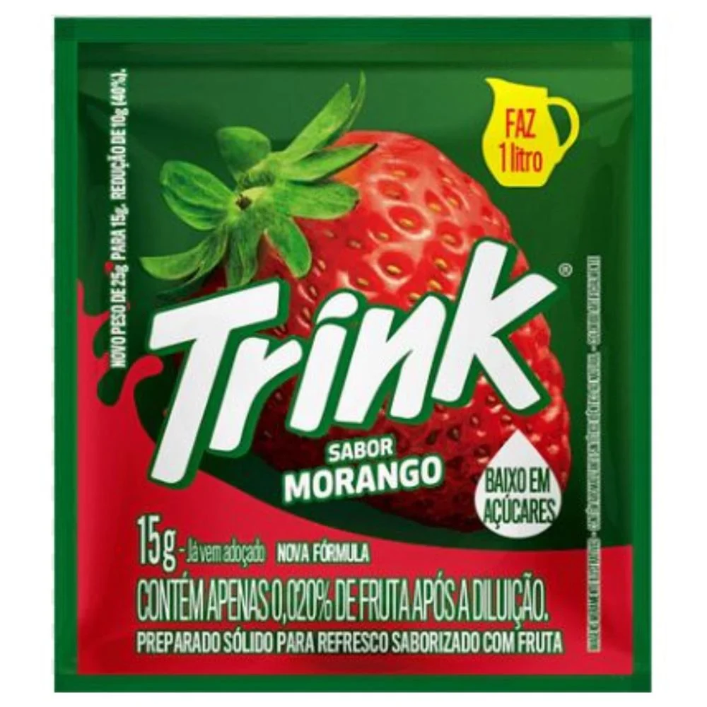 REFRESCO TRINK MORANGO 15g