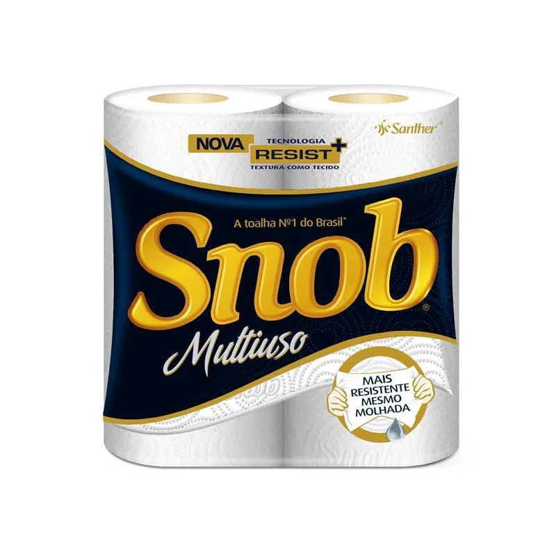 PAPEL TOALHA SNOB F.DUPLA C/02 ROLOS
