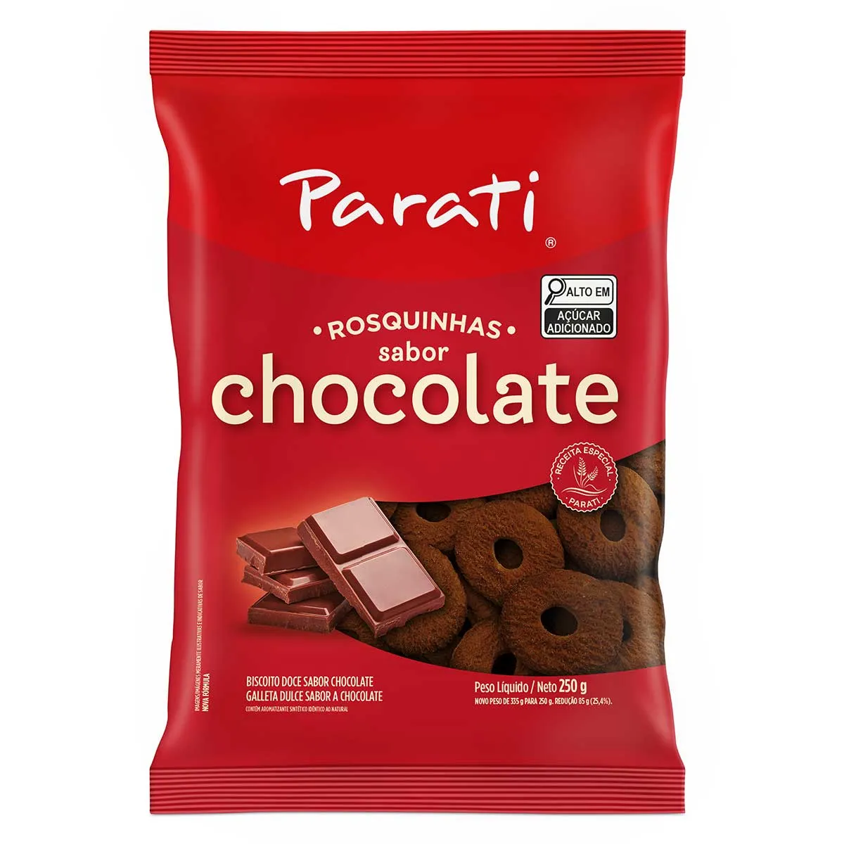 ROSQUINHA PARATI CHOCOLATE 250g