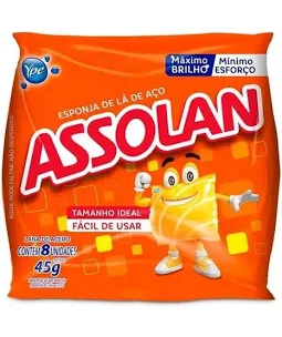 ESPONJA DE AÇO ASSOLAN 45g