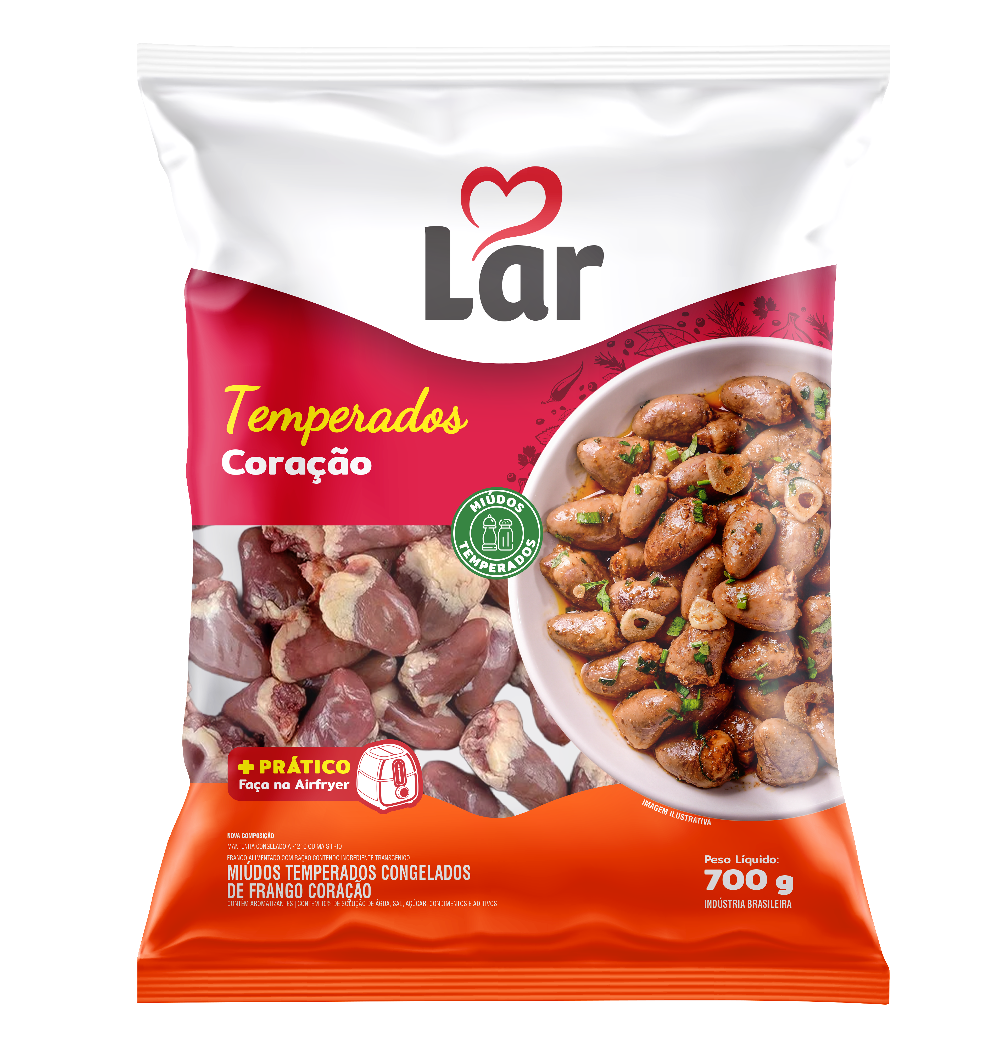 CORACAO TEMPERADO LAR 700G